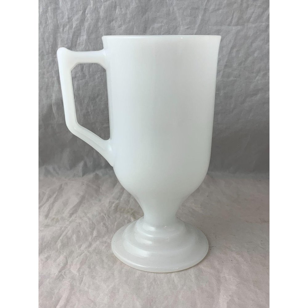 Vintage Grand Ole Opry House Footed Milk Glass Mug - Picture 4 of 7